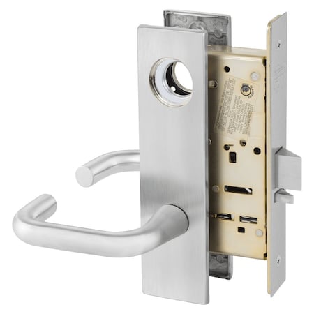 Sargent Grade 1 Storeroom or Closet Mortise Lock, J - Lever, LE1 -Escutcheon, Field Reversible, Less Cylinde LC-8204 LE1J 26D